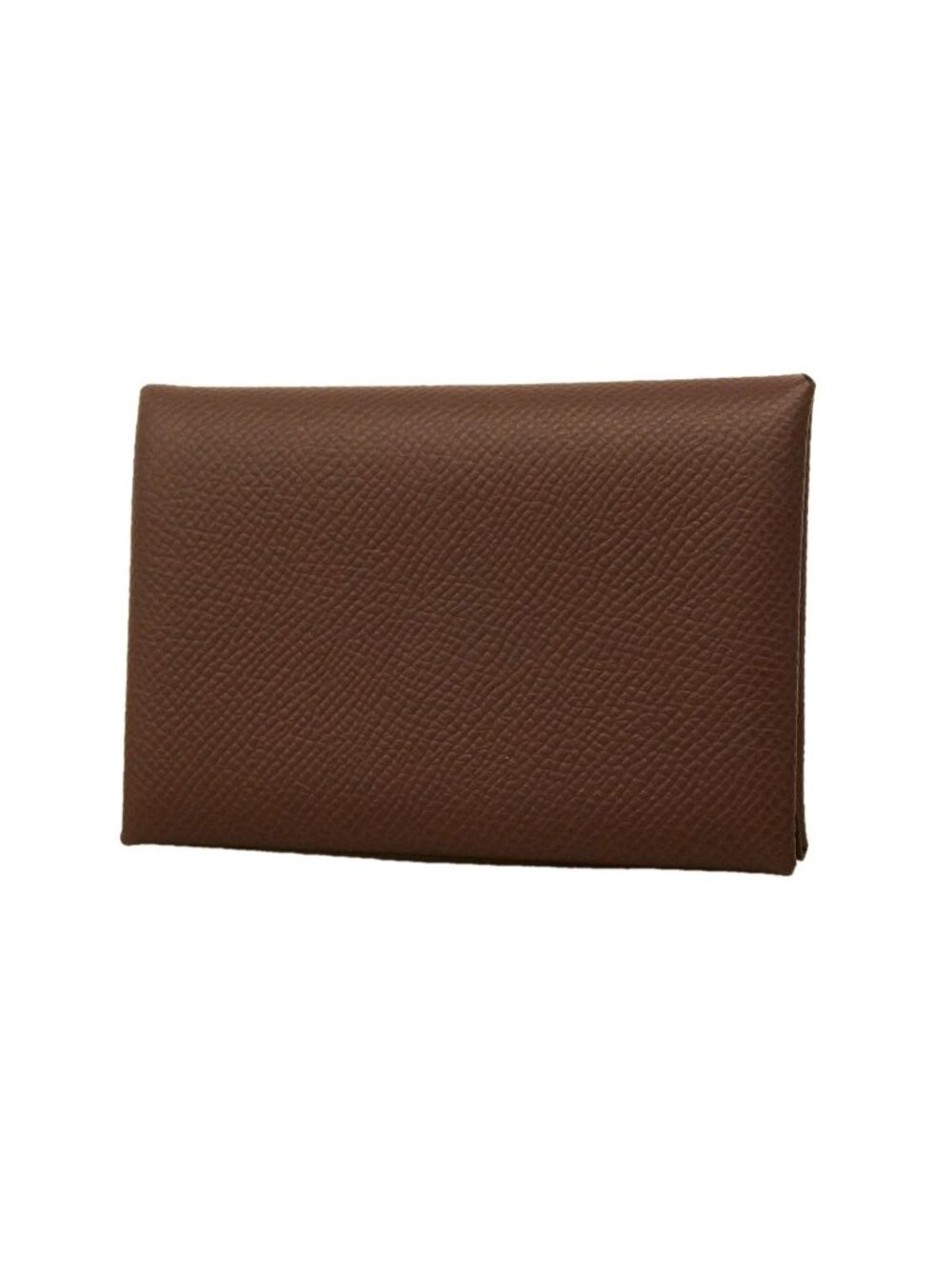 Hermes Coin Purse Calvi Duo Veau Epsom Tail Silver